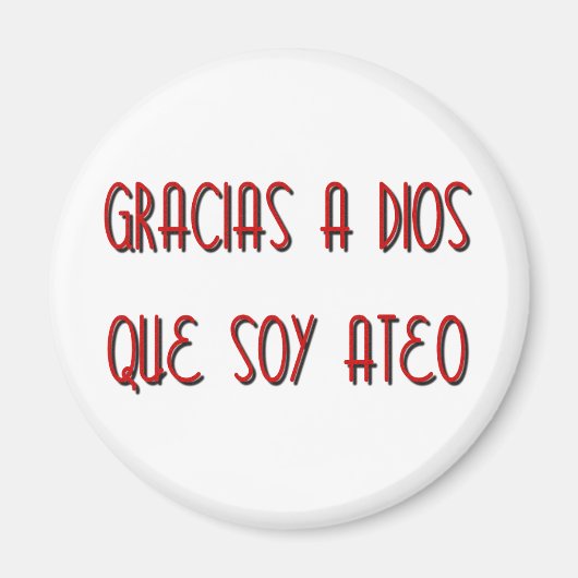 Soy Ateo Magneet (Voorkant)