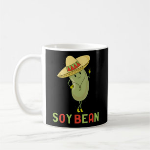 Soy Bean Vegan Pun I am Bean Sombrero Foodie Koffiemok