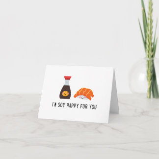 Soy Blij Voor Jou - Cute Sushi Kaart 