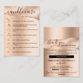 Soy Candle Care-kaart Hartelijk dank. Kaart Voeg u Visitekaartje (Voorkant / Achterkant)