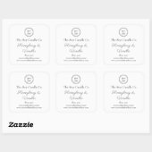 Soy Candle Personalized Voeg je Logo toe Vierkante Sticker (Vel)
