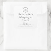 Soy Candle Personalized Voeg je Logo toe Vierkante Sticker (Tas)