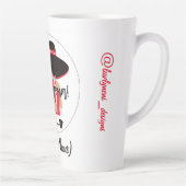 Soy Chingona Add Name Latte Mok (Rechts)