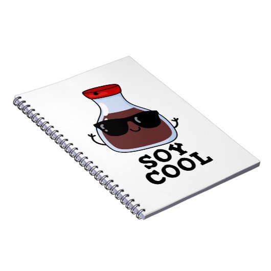 Soy Cool Funny Sojasaus Punt  Notitieboek (Rechterzijde)