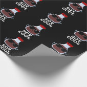 Soy Cool Funny Soy Sauce Pun Dark BG Cadeaupapier (Hoek)