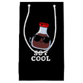 Soy Cool Funny Soy Sauce Pun Dark BG Klein Cadeauzakje (Voorkant)