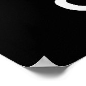 Soy Cool Funny Soy Sauce Pun Dark BG Poster (Hoek)