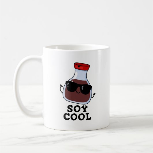 Soy Cool Funny Soy Sauce Pun Koffiemok (Links)