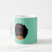 Soy feliz con mi pelo natural ~ NAPPY & HAPPY Koffiemok (Voorkant links)