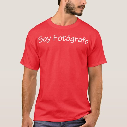 Soy Fotografo T-shirt (Voorkant)