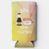 Soy Good Together Asian Food Pun Seltzer Blikjeskoeler (Voorkant)
