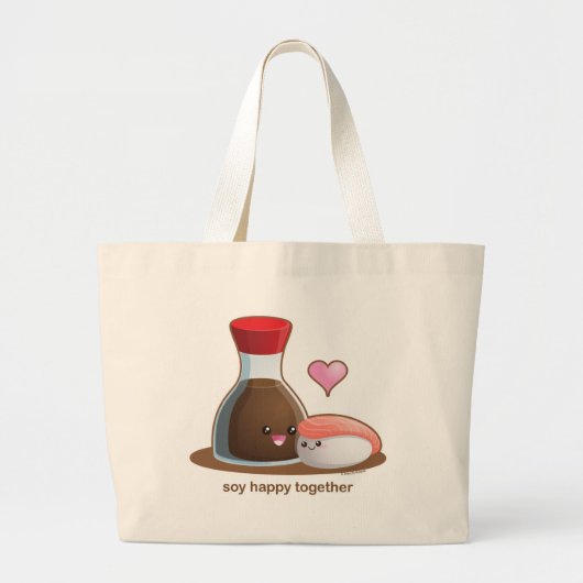 Soy Happy Grote Tote Bag (Voorkant)