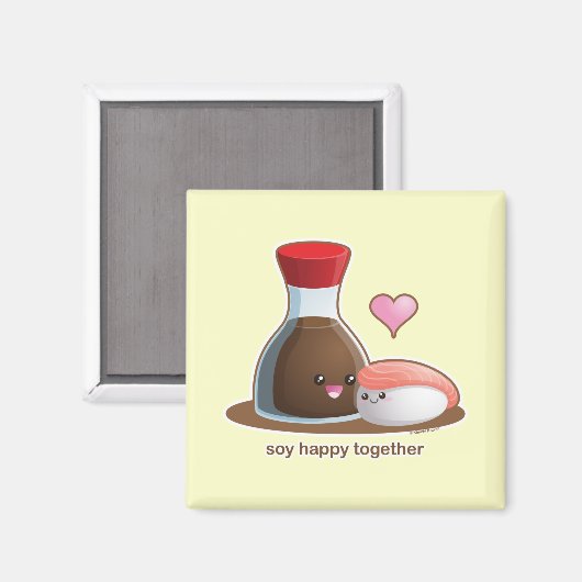 Soy Happy Magneet (Voorkant / Achterkant)