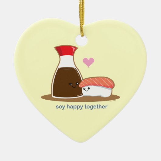 Soy Happy Together Keramisch Ornament (Voorkant)