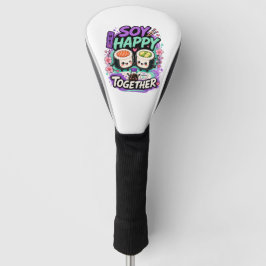 Soy Happy Together – Schattig Kawaii Sushi Koppel Golfheadcover