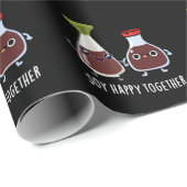 Soy Happy Together Soy Sauce Pun Dark BG Cadeaupapier (Rol Hoek)
