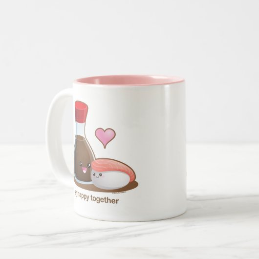 Soy Happy Tweekleurige Koffiemok (Voorkant links)