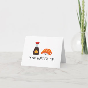 Soy Happy voor u - Cute Sushi Card Kaart