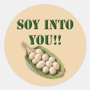 Soy Into You: een veganistisch liefdesverhaal, Ronde Sticker