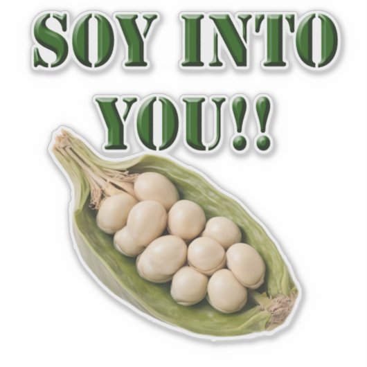 Soy Into You: een veganistisch liefdesverhaal, Sticker (Voorkant)