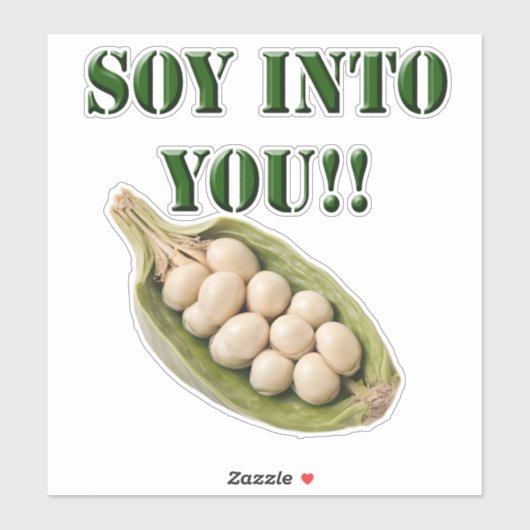 Soy Into You: een veganistisch liefdesverhaal, Sticker (Vel)