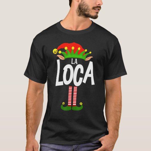 Soy La Loca Elf Familiegroep komt overeen met het  T-shirt (Voorkant)