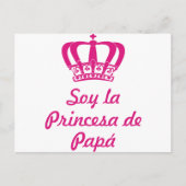 Soy la princesa de papá briefkaart (Voorkant)