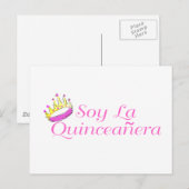 Soy La Quinceanera Briefkaart (Voorkant / Achterkant)