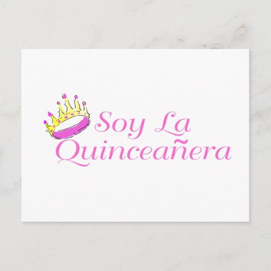 Soy La Quinceanera Briefkaart (Voorkant)