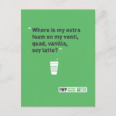 Soy Latté Briefkaart (Voorkant)