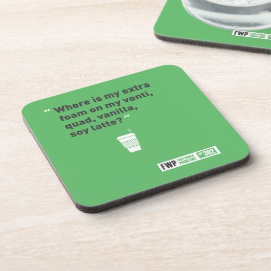 Soy Latté Drankjes Onderzetter (Linkerzijde)