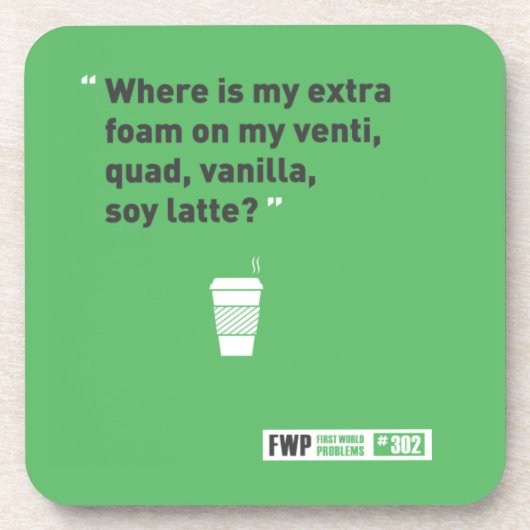 Soy Latté Drankjes Onderzetter (Voorkant)