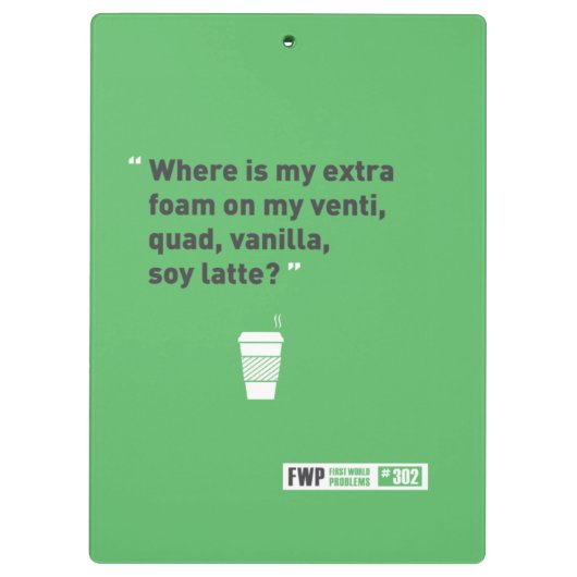 Soy Latté Klembord (Achterkant)