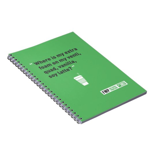 Soy Latté Notitieboek (Rechterzijde)