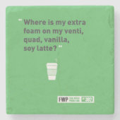 Soy Latté Stenen Onderzetter (Voorkant)