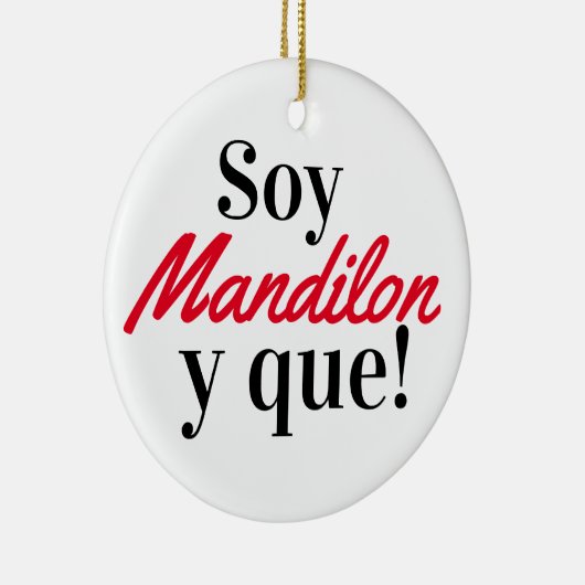 Soy mandilon y que keramisch ornament (Rechts)