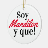 Soy mandilon y que keramisch ornament (Links)