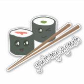 Soy Mate Cute Sushi Addict Kawaii Character Sticker (Voorkant)