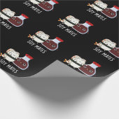 Soy Mates Funny Soy Sauce Pun Dark BG Cadeaupapier (Hoek)