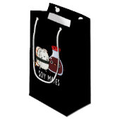 Soy Mates Funny Soy Sauce Pun Dark BG Klein Cadeauzakje (Voorkant Gekanteld)