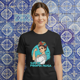 Soy Mi Propia Musa Bloemenkroon Empowered Mexicaan T-shirt