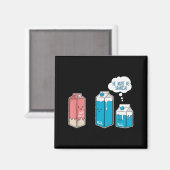 Soy Milk He Must Be Spanish Funny Pun Vegan Gift Magneet (Voorkant / Achterkant)