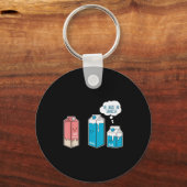 Soy Milk He Must Be Spanish Funny Pun Vegan Gift Sleutelhanger (Voorkant)