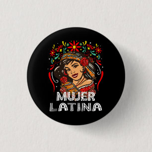 Soy Mujer Latina, sterke Latijnse vrouw Ronde Button 3,2 Cm