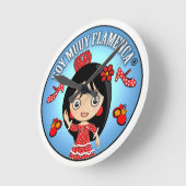 Soy Muuy Flamenca: Morena y Traje Gitana Rojo Ronde Klok (Hoek)