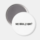 Soy Nica y Que Magneet (Voorkant / Achterkant)