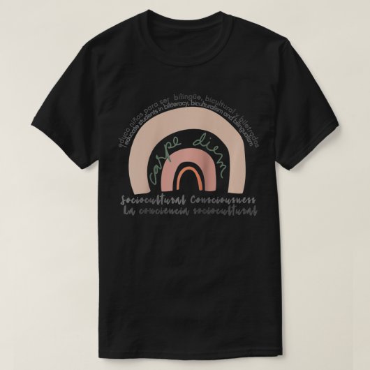 Soy Profe Bilingue Bilingual Education T-shirt (Design voorkant)