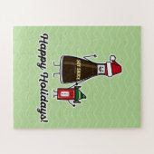 Soy Sauce Bottle Packet kind Kerstman Legpuzzel (Horizontaal)