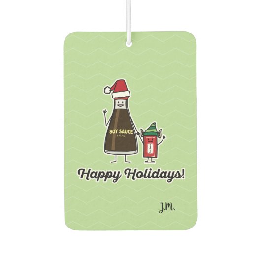 Soy Sauce Bottle Packet kind, kerstman Luchtverfrisser (Voorkant)
