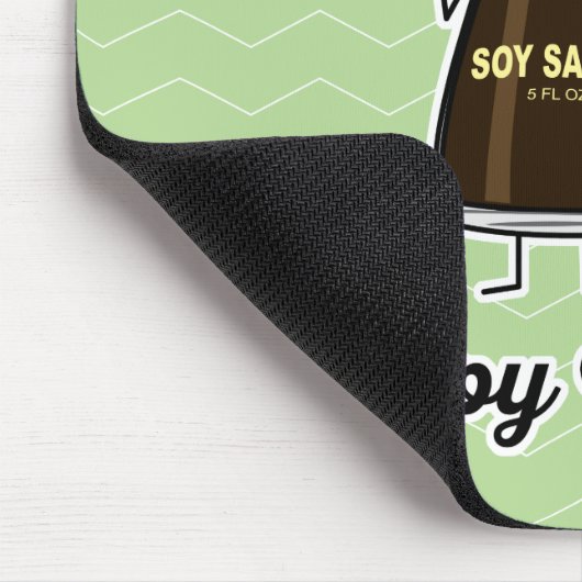 Soy Sauce Bottle Packet kind Kerstman Muismat (Hoek)